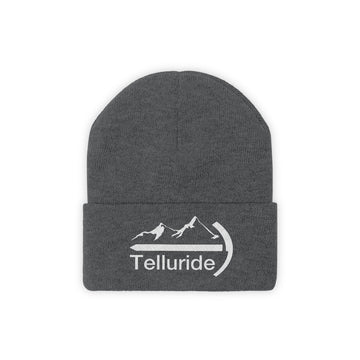 Buy graphite-heather Telluride, Colorado Beanie - Mountaineer Unisex Telluride Knit Hat