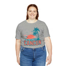 Cancun, Mexico T-Shirt - Retro Palm Tree & Beach Unisex Cancun Shirt-7