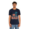 Maui, Hawaii T-Shirt - Retro Palm Tree & Beach Unisex Maui Shirt
