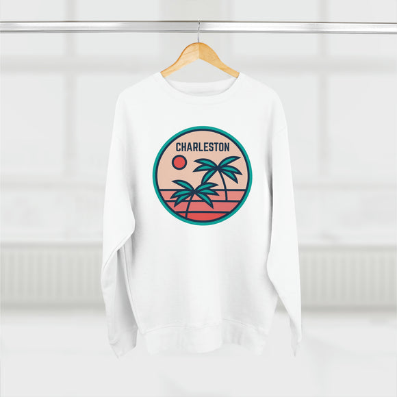 Premium Charleston, South Carolina Crewneck Sweatshirt - Retro Unisex Sweatshirt