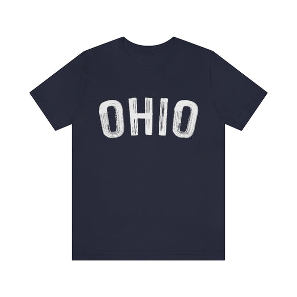 Ohio T-Shirt - Paint Text Unisex Ohio Shirt