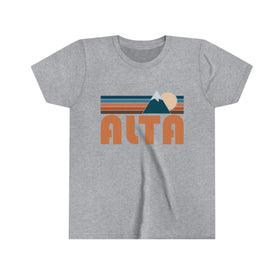 Alta Youth T-Shirt - Retro Mountain Utah Kid's TShirt