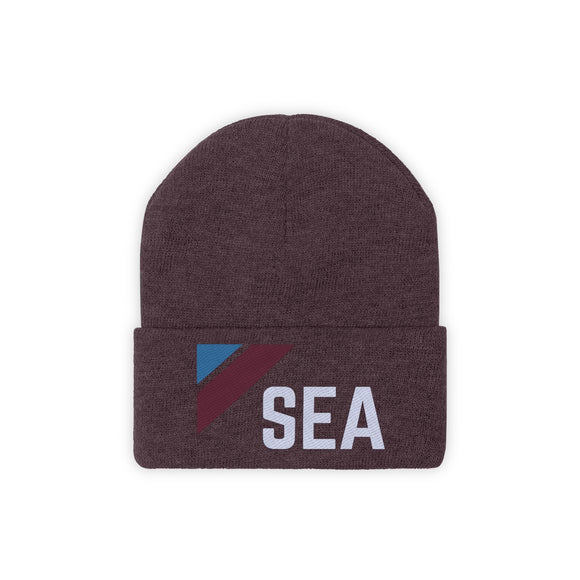 Seattle, Washington Beanie - Adult Embroidered Retro Seattle Knit Hat