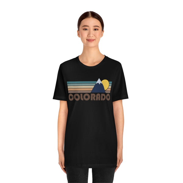 Colorado T-Shirt - Retro Mountain v2 Unisex Colorado Shirt