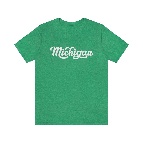 Michigan T-Shirt - Hand Lettered Unisex Michigan Shirt