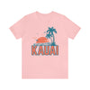 Kauai, Hawaii T-Shirt - Retro Palm Tree & Beach Unisex Kauai Shirt