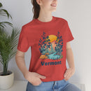 Vermont T-Shirt - Mountain Illustration Unisex Vermont Shirt-62