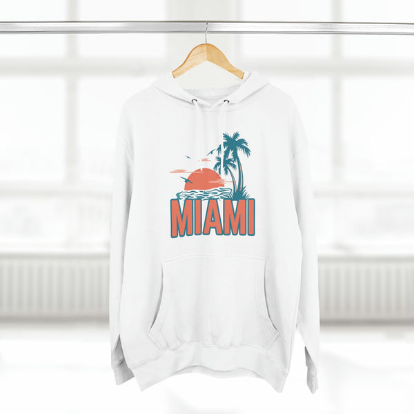 Premium Miami, Florida Hoodie - Palm Tree Unisex Sweatshirt