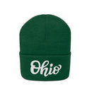 Ohio Beanie - Adult Hand Lettered Embroidered Ohio Knit Hat-10
