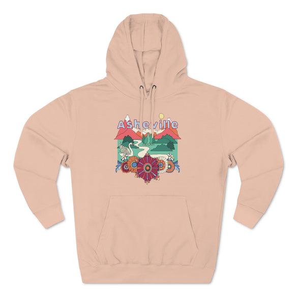 Premium Asheville, North Carolina Hoodie - Boho Unisex Sweatshirt