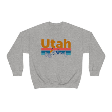 Buy sport-grey Utah Sweatshirt - Mountain &amp; Birds Unisex