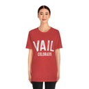 Vail, Colorado Shirt - Paint Text Unisex Vail T-Shirt-2
