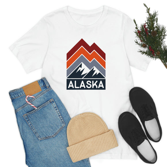 Alaska T-Shirt - Retro Mountain Unisex Alaska Shirt
