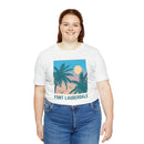 Fort Lauderdale, Florida T-Shirt - Retro Palm Tree & Beach Unisex Fort Lauderdale Shirt-19