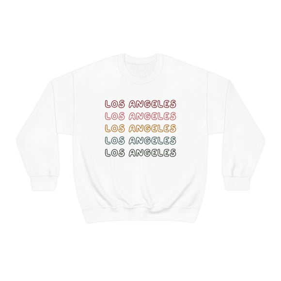 Los Angeles, California Sweatshirt - Retro Five Color Unisex