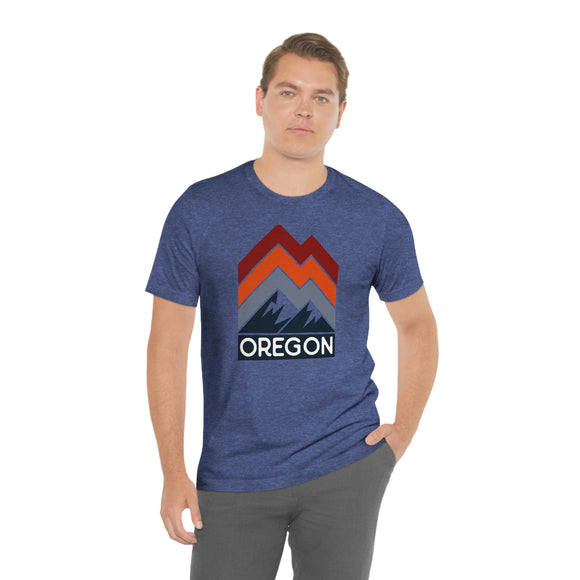 Oregon T-Shirt - Retro Mountain Unisex Oregon Shirt