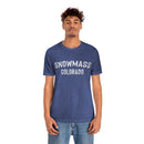 Snowmass, Colorado Shirt - Paint Text Unisex Snowmass T-Shirt-18