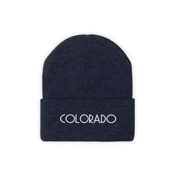 Colorado Beanie - Adult Embroidered Colorado Knit Hat