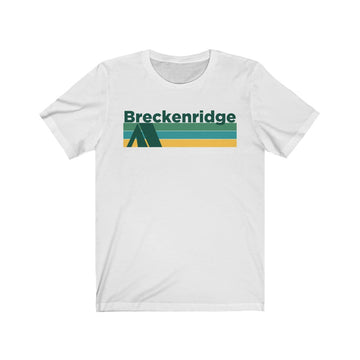 Breckenridge, Colorado T-Shirt - Retro Camping Adult Unisex Breckenridge T Shirt - 0