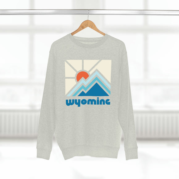Premium Wyoming Crewneck Sweatshirt - Retro Unisex Sweatshirt