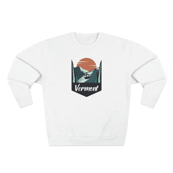 Premium Vermont Crewneck Sweatshirt - Retro Unisex Sweatshirt