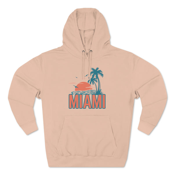 Premium Miami, Florida Hoodie - Palm Tree Unisex Sweatshirt