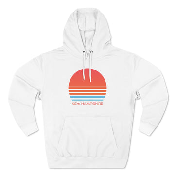 Premium New Hampshire Hoodie - Retro 80s Unisex Sweatshirt