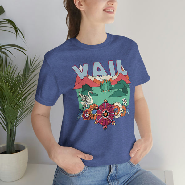Vail Shirt, Colorado Retro T-Shirt, Hippie Style Colorado tee, Vail Mountain Shirt