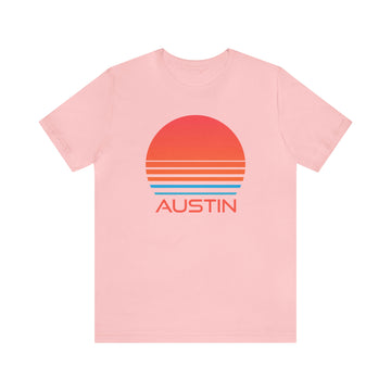 Buy pink Austin, Texas T-Shirt - Retro 80s Unisex Austin Shirt
