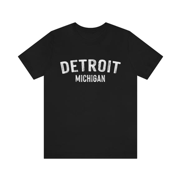 Detroit, Michigan Shirt - Paint Text Unisex Detroit T-Shirt