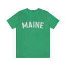 Maine T-Shirt - Paint Text Unisex Maine Shirt-9