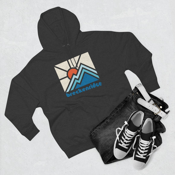 Premium Breckenridge, Colorado Hoodie - Min Mountain Unisex Sweatshirt