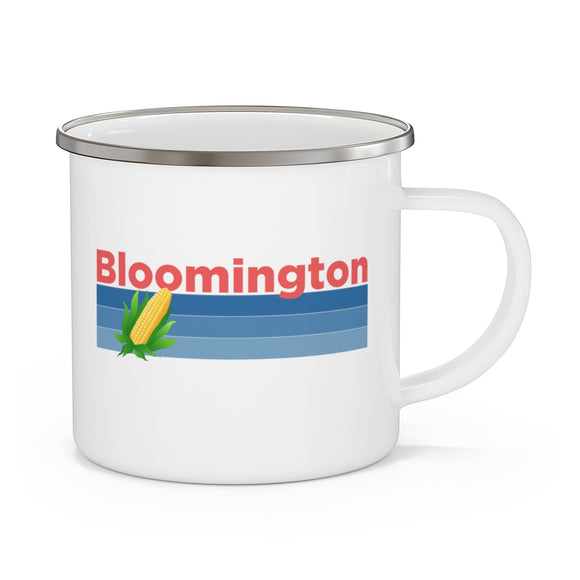 Bloomington, Indiana Camp Mug - Retro Corn Bloomington Mug