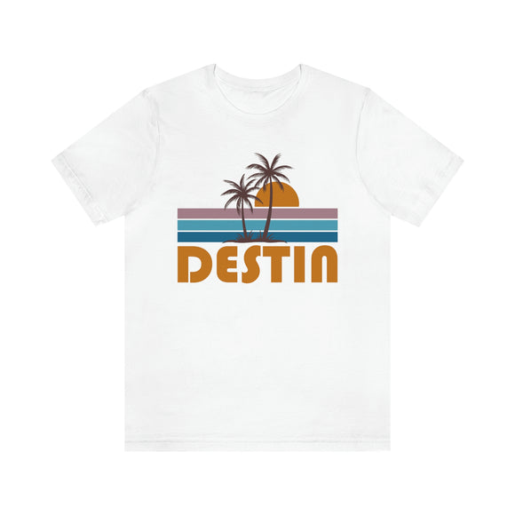 Destin, Florida T-Shirt - Retro Palm Tree Unisex Destin Shirt