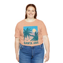 Santa Ana, California T-Shirt - Retro Palm Tree & Beach Unisex Santa Ana Shirt-43