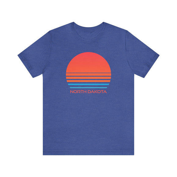 North Dakota T-Shirt - Retro 80s Unisex North Dakota Shirt