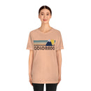 Colorado T-Shirt - Retro Mountain v2 Unisex Colorado Shirt-11