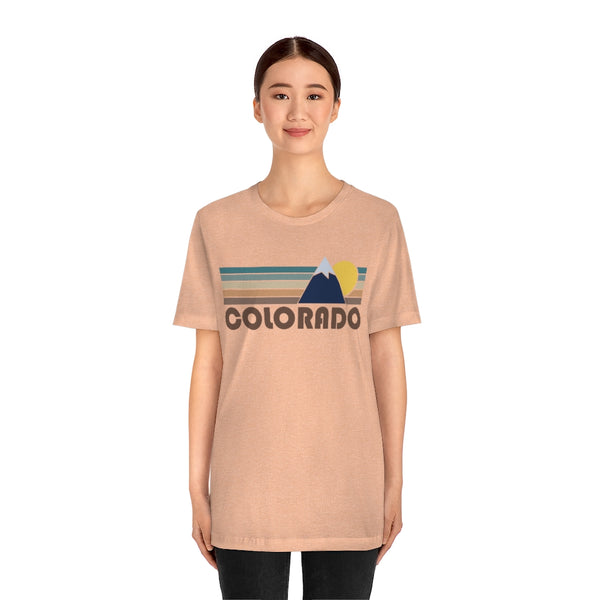 Colorado T-Shirt - Retro Mountain v2 Unisex Colorado Shirt