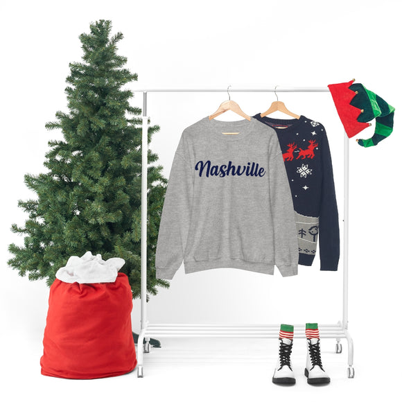 Nashville, Tennessee Sweatshirt - Script Unisex