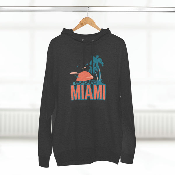 Premium Miami, Florida Hoodie - Palm Tree Unisex Sweatshirt