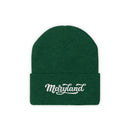 Maryland Beanie - Adult Hand Lettered Embroidered Maryland Knit Hat-9