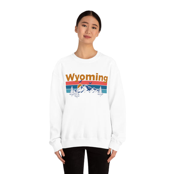 Wyoming Sweatshirt - Mountain & Birds Unisex