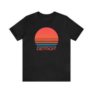 Buy black Detroit, Michigan T-Shirt - Retro 80s Unisex Detroit Shirt