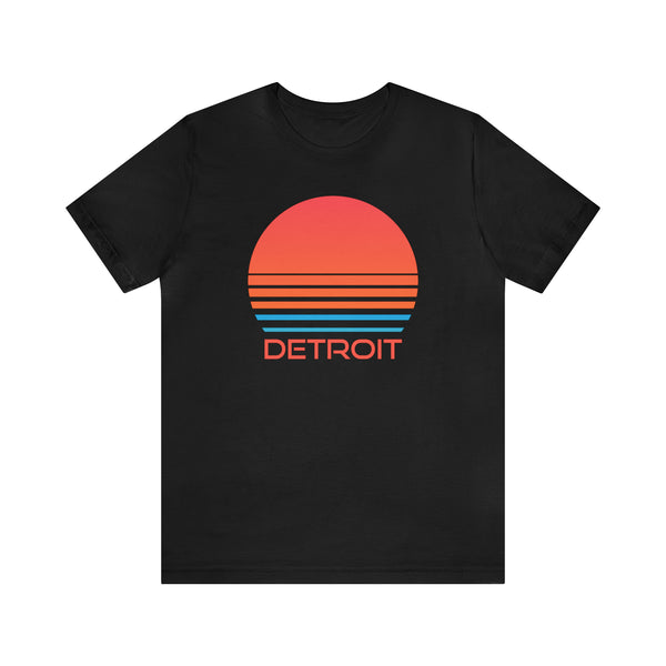 Detroit, Michigan T-Shirt - Retro 80s Unisex Detroit Shirt