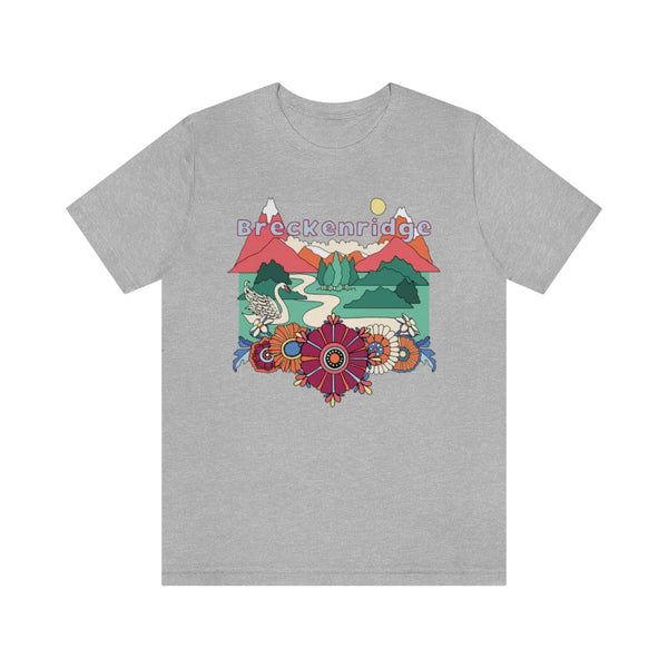 Breckenridge T-Shirt - Retro Mountain / Hippie Style Breckenridge, Colorado Shirt