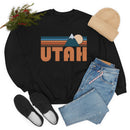 Utah Sweatshirt - Retro Mountain Crewneck Utah Sweatshirt-9
