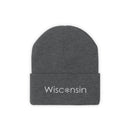 Wisconsin Knit Beanie - Adult Embroidered Snowflake Wisconsin Knit Hat-5