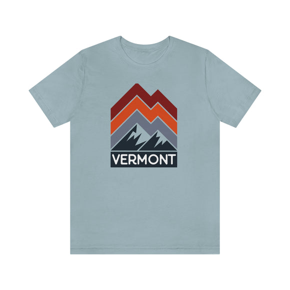 Vermont T-Shirt - Retro Mountain Unisex Vermont Shirt