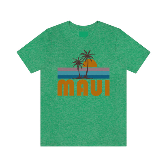 Maui, Hawaii T-Shirt - Retro Palm Tree Unisex Maui Shirt