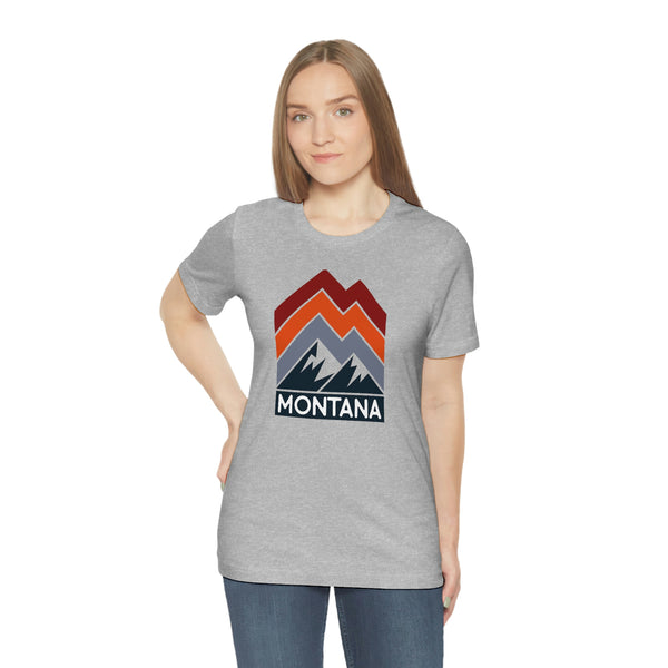 Montana T-Shirt - Retro Mountain Unisex Montana Shirt